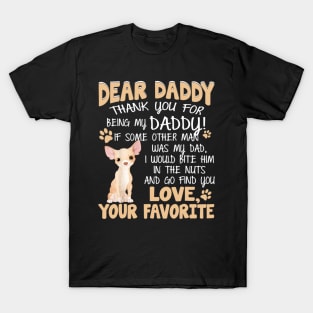 Dear Daddy Thank You For Being My Daddy T-Shirt